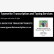 Typewrite Editing, Transcription and Typing (34529)