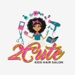 2 Cute Kids Hair Salon - Logo
