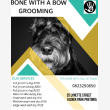 Bone with a bow dog grooming parlour  - Logo