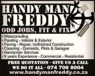 Handyman Freddy in Tableview Capetown company - Logo