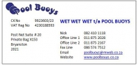 Wet Wet Wet T/a Pool Buoys - Logo