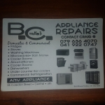 Appliance Repairs. Domestic and Commercial.  - Logo