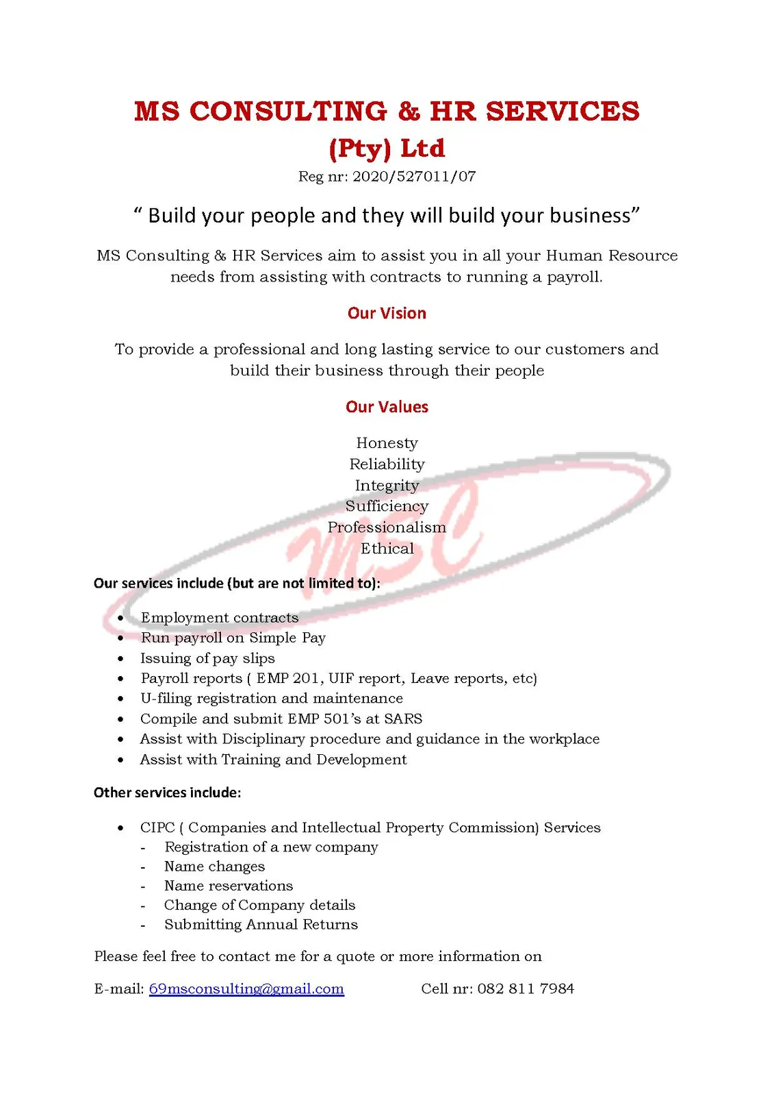 MS Consulting & HR Services (Pty) Ltd photo 2