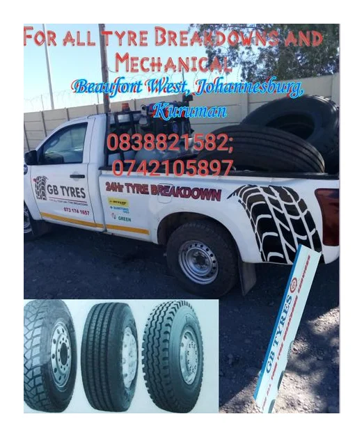 GB TYRES for all your tyre breakdown 24/7 logo