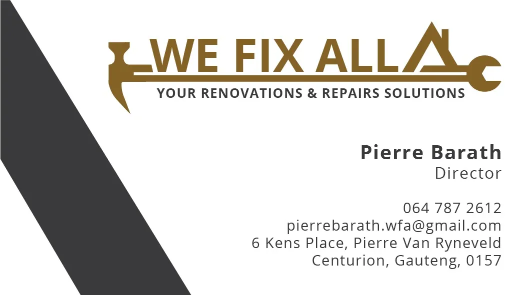 We Fix All Renovations & Repairs (Pty) Ltd photo 1