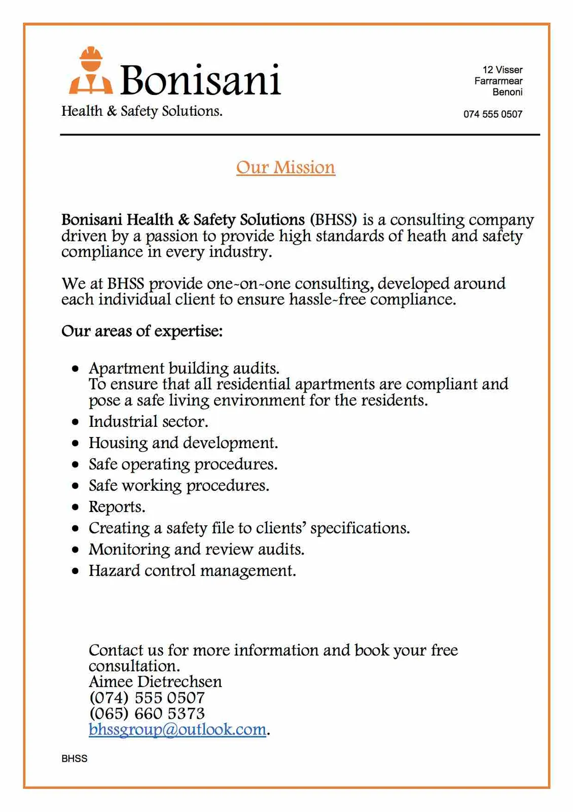 Bonisani Health and Safety solutions photo 2