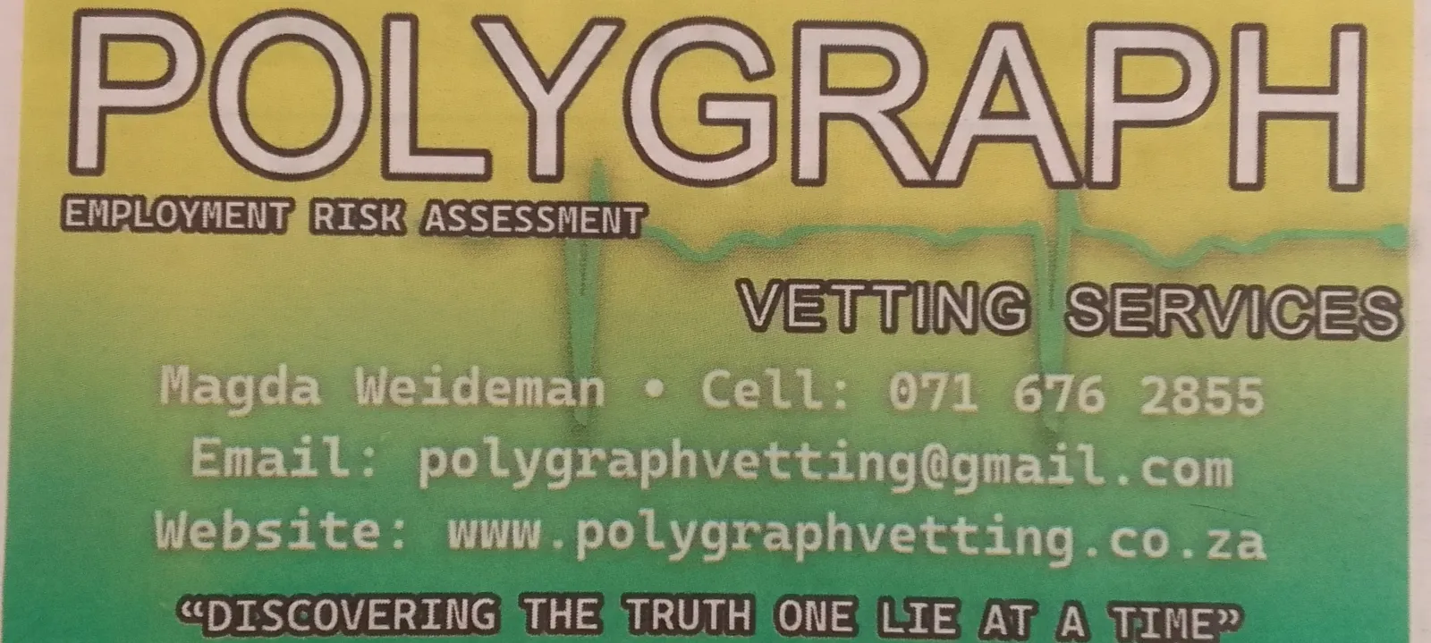 POLYGRAPH VETTING & BACKGROUND CHECK photo 1