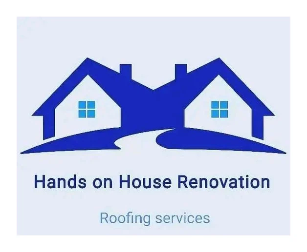 Hands on house renovation logo