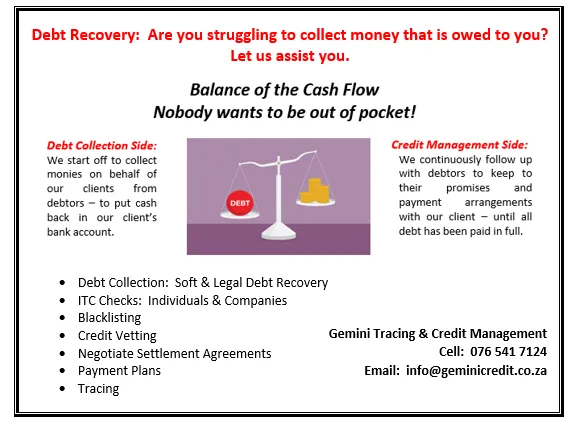 Gemini Tracing and Credit Management photo 1