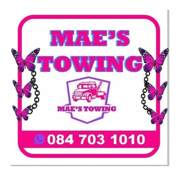 Mae's Towing logo