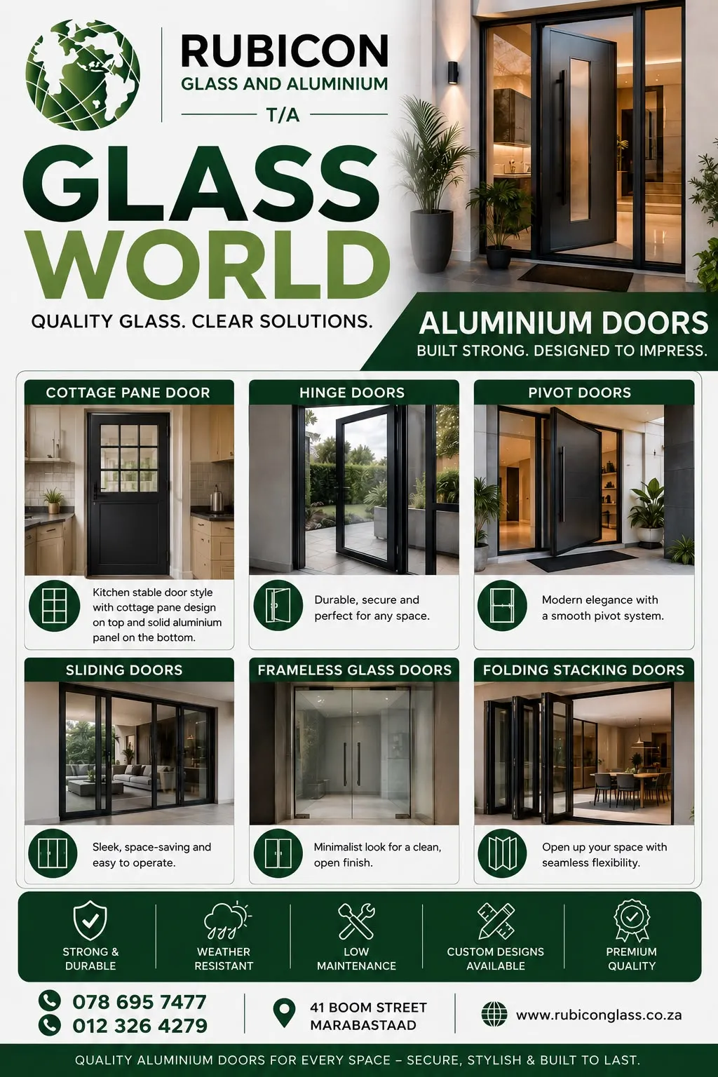 Rubicon Glass and Aluminium T/A Glass World photo 1