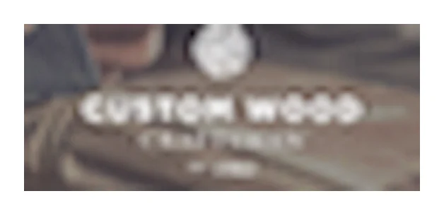 Custom wood crafts man logo