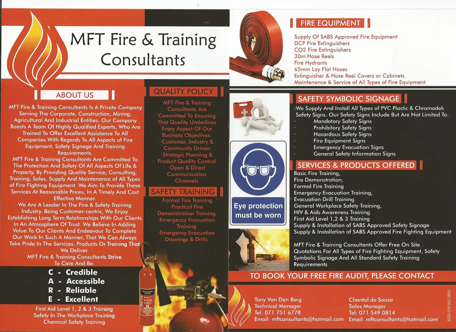 MFT Fire & Training Consultants (Pty) Ltd photo 1