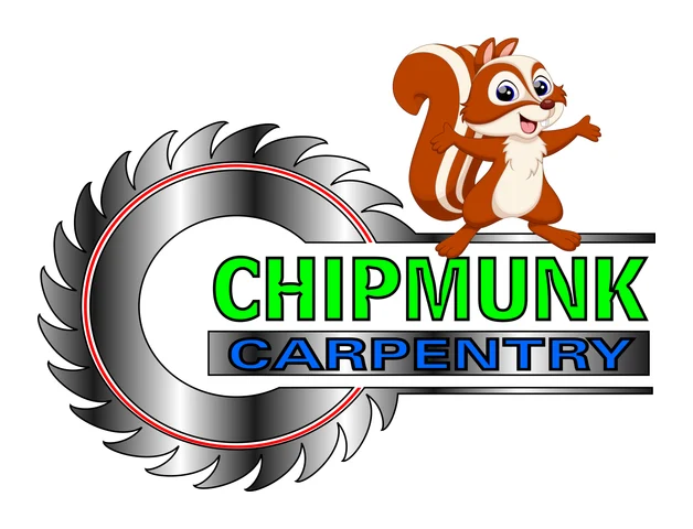Chipmunk carpentry logo