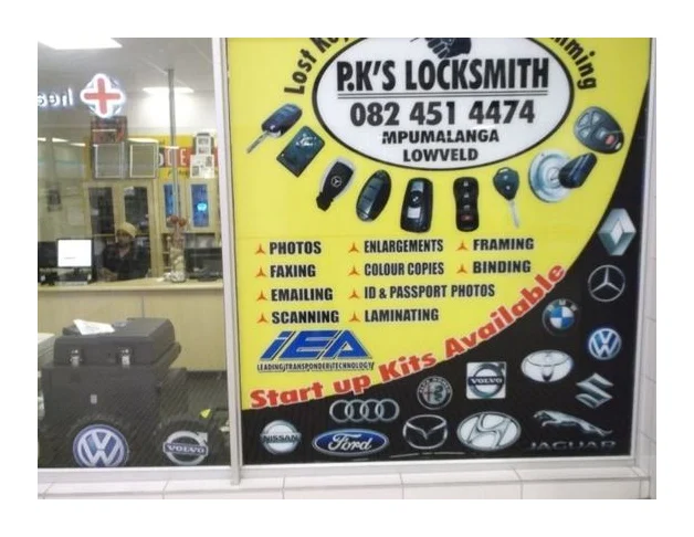PKs Locksmith logo