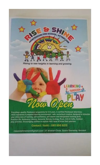 RISE & SHINE MONTESSORI PRESCHOOL & AFTERCARE logo