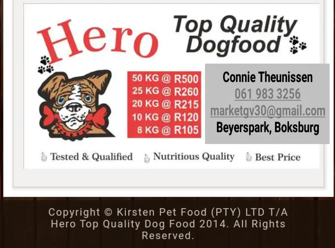 Hero Dogfood Boksburg ta GV Marketing photo 1