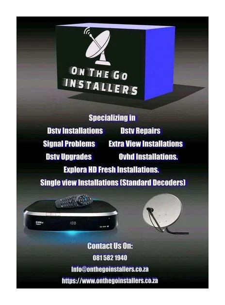 Onthego dstv installations and repairs 24/7 logo