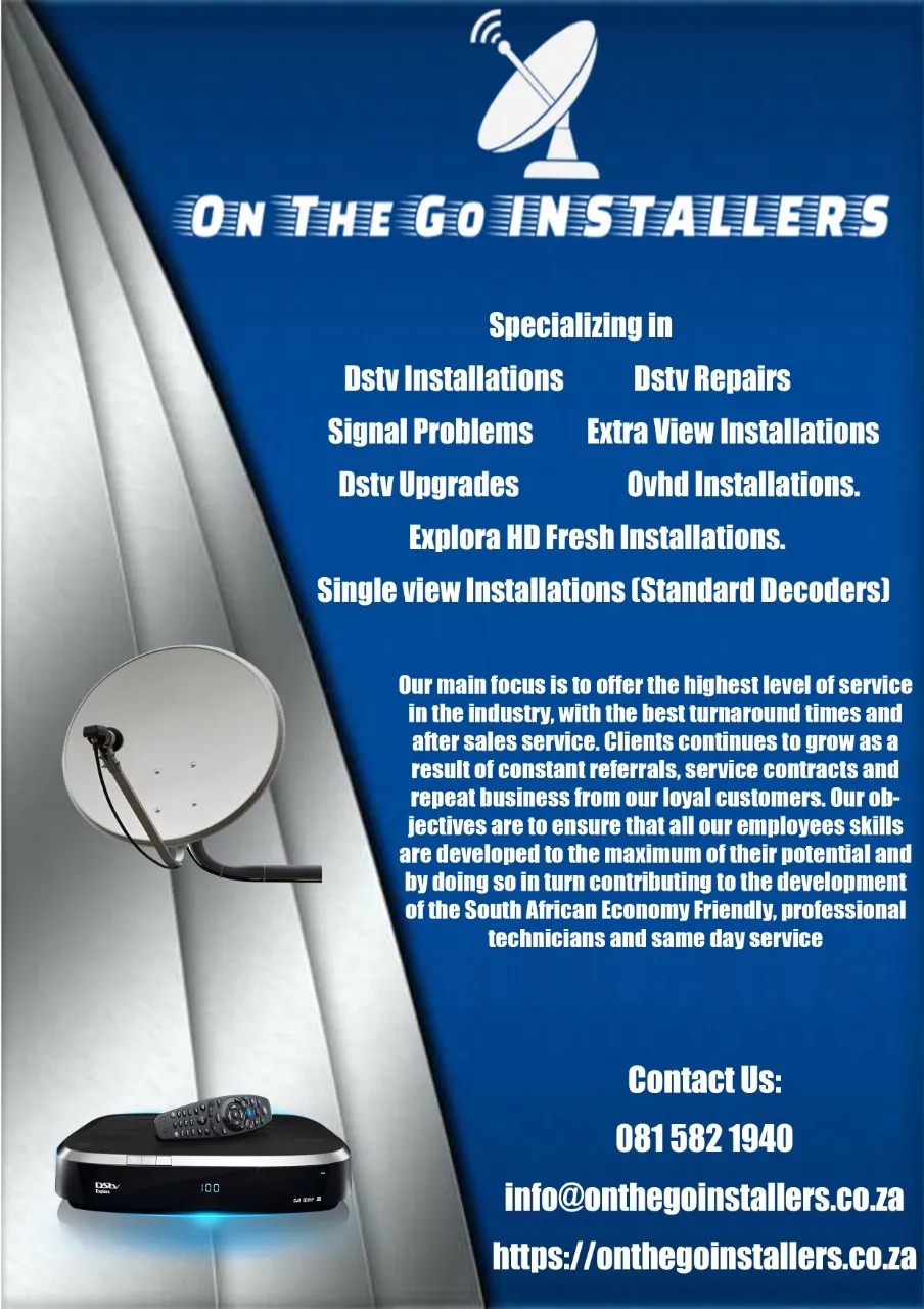 Onthego dstv installations and repairs 27/7 photo 1