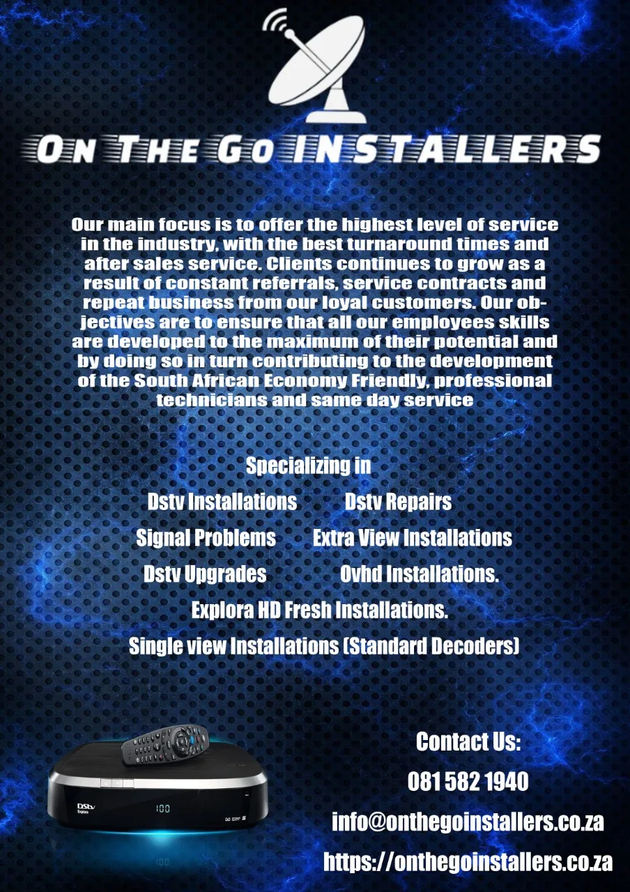 Onthego dstv installations and repairs 27/7 photo 3
