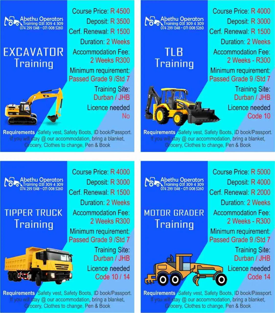 ABETHU TRAINING TLB IN DURBAN 031 309 4309 photo 1